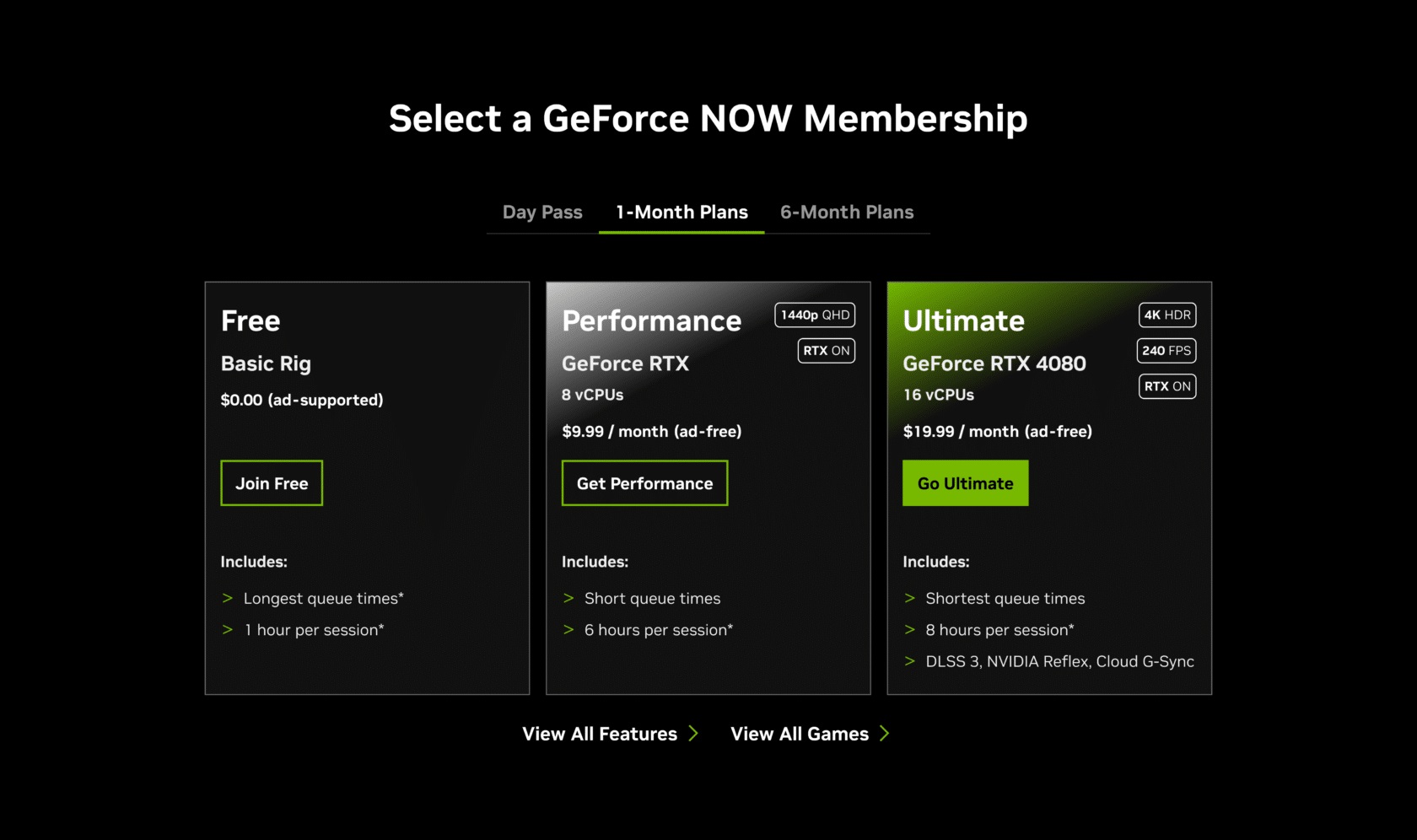 Cambios en el nuevo plan de streaming en la nube GeForce Now de Nvidia.