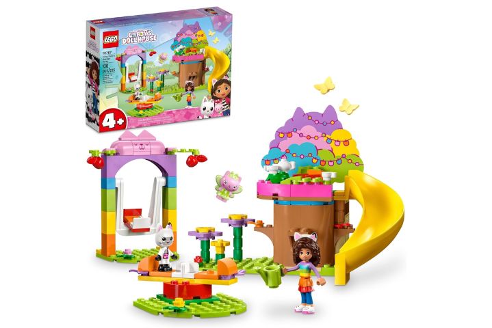 Conjunto de Lego para festa no jardim da Gabby’s Dollhouse Kitty Fairy