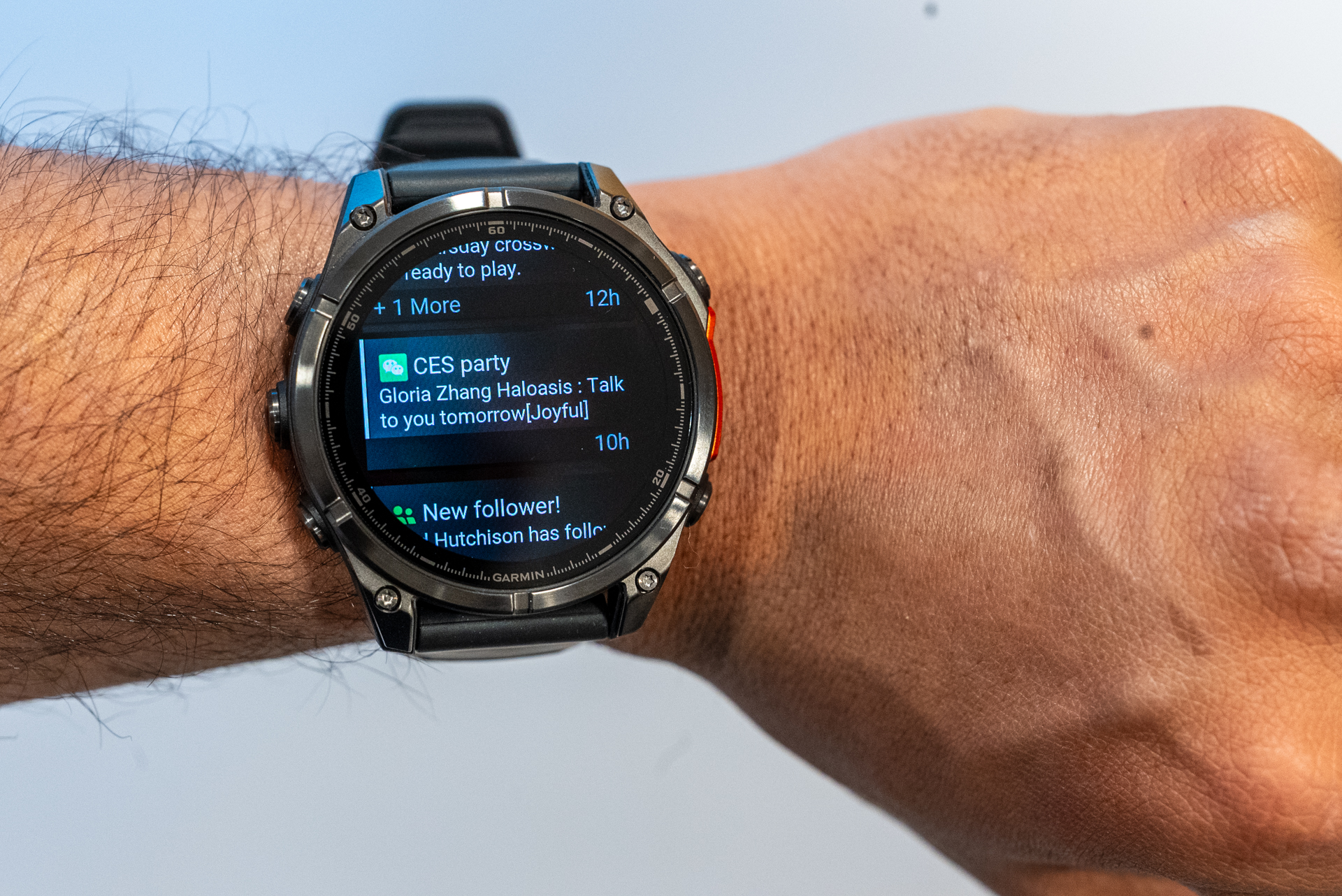 Notificações no Garmin Fenix ​​8