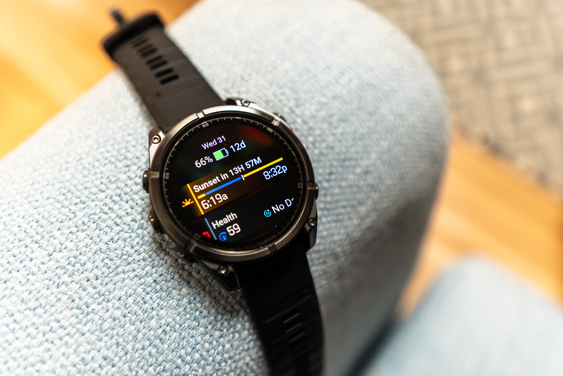 Página de visão geral do Garmin Fenix ​​8