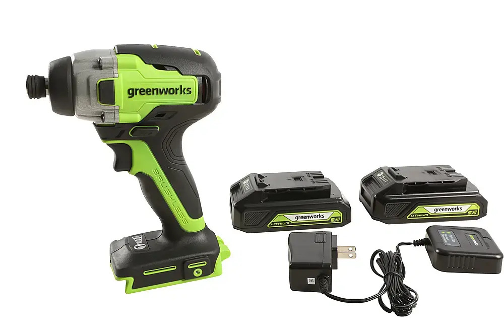 Greenworks 24-Volt Cordless Brushless 1/4-inch Impact Driver