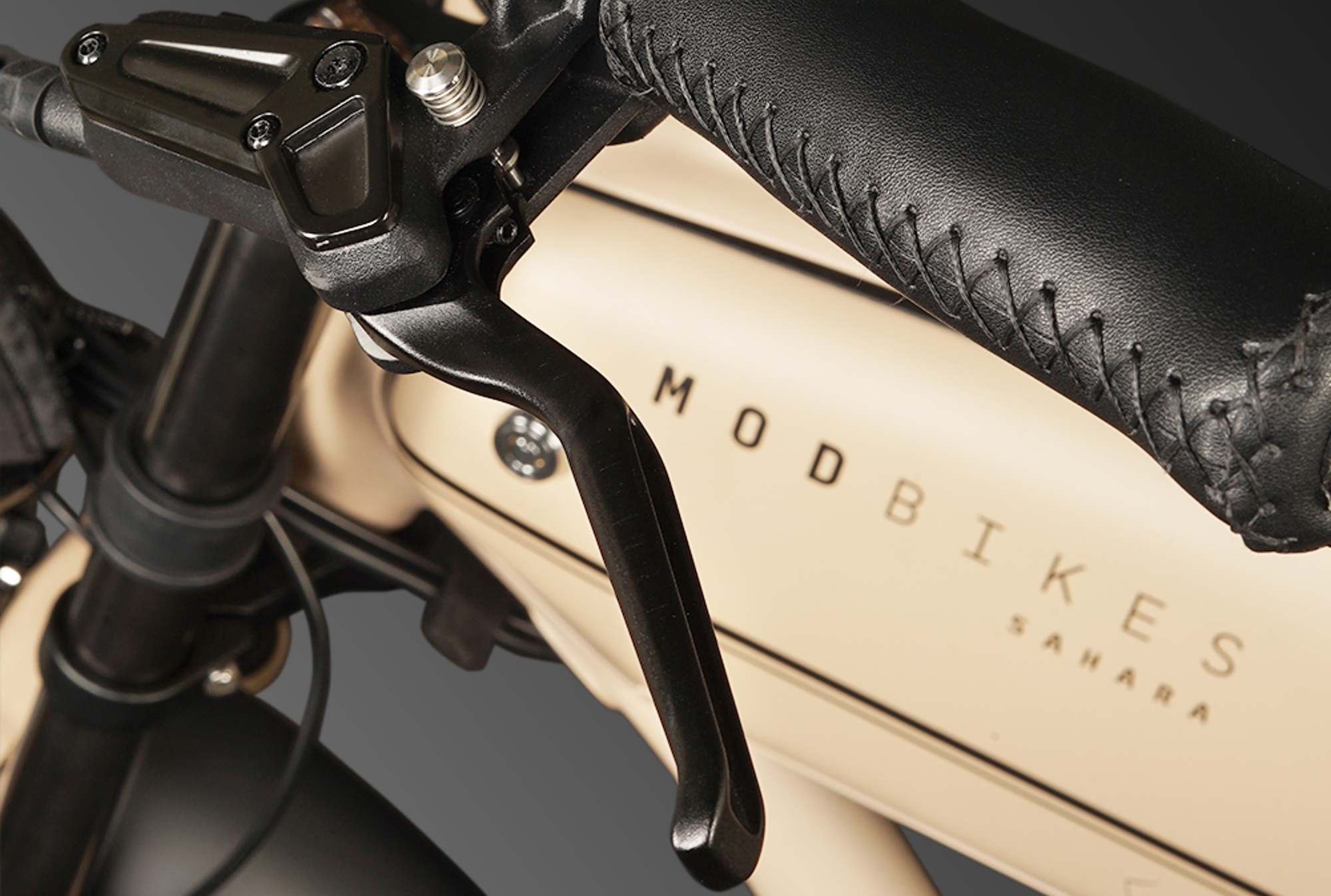 Handbrake lock for the MOD Easy Sidecar Sahara limited edition e-bike.