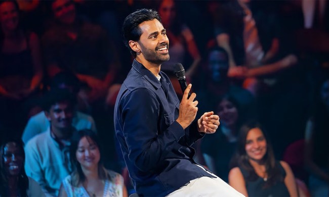 Hasan Minhaj performing at his Off With His Head special.