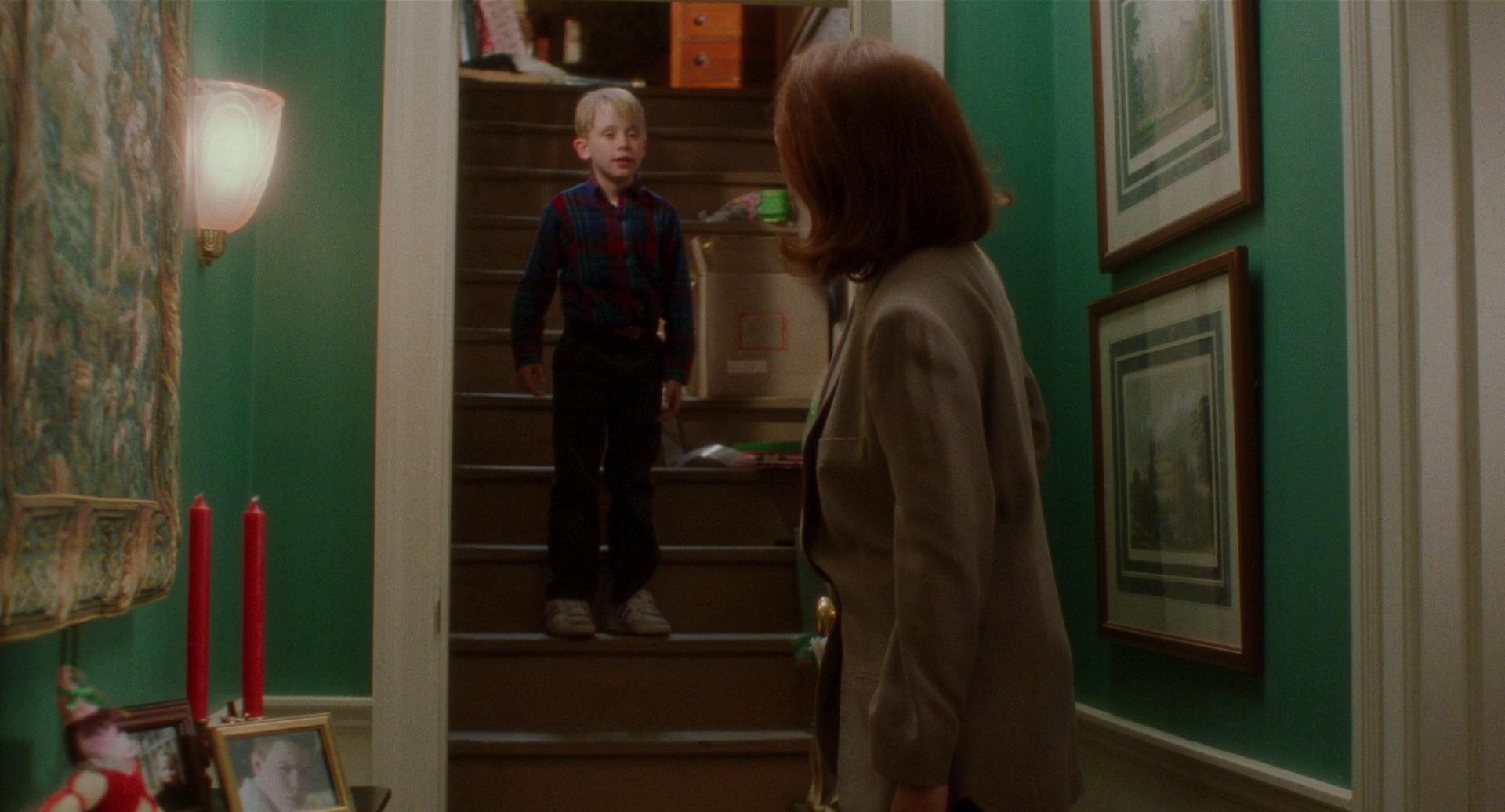 Kevin McCallister e sua mãe em Home Alone