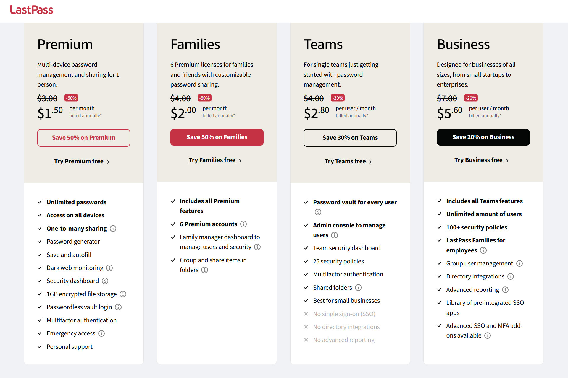 LastPass has low-cost individual and family subscription plans.