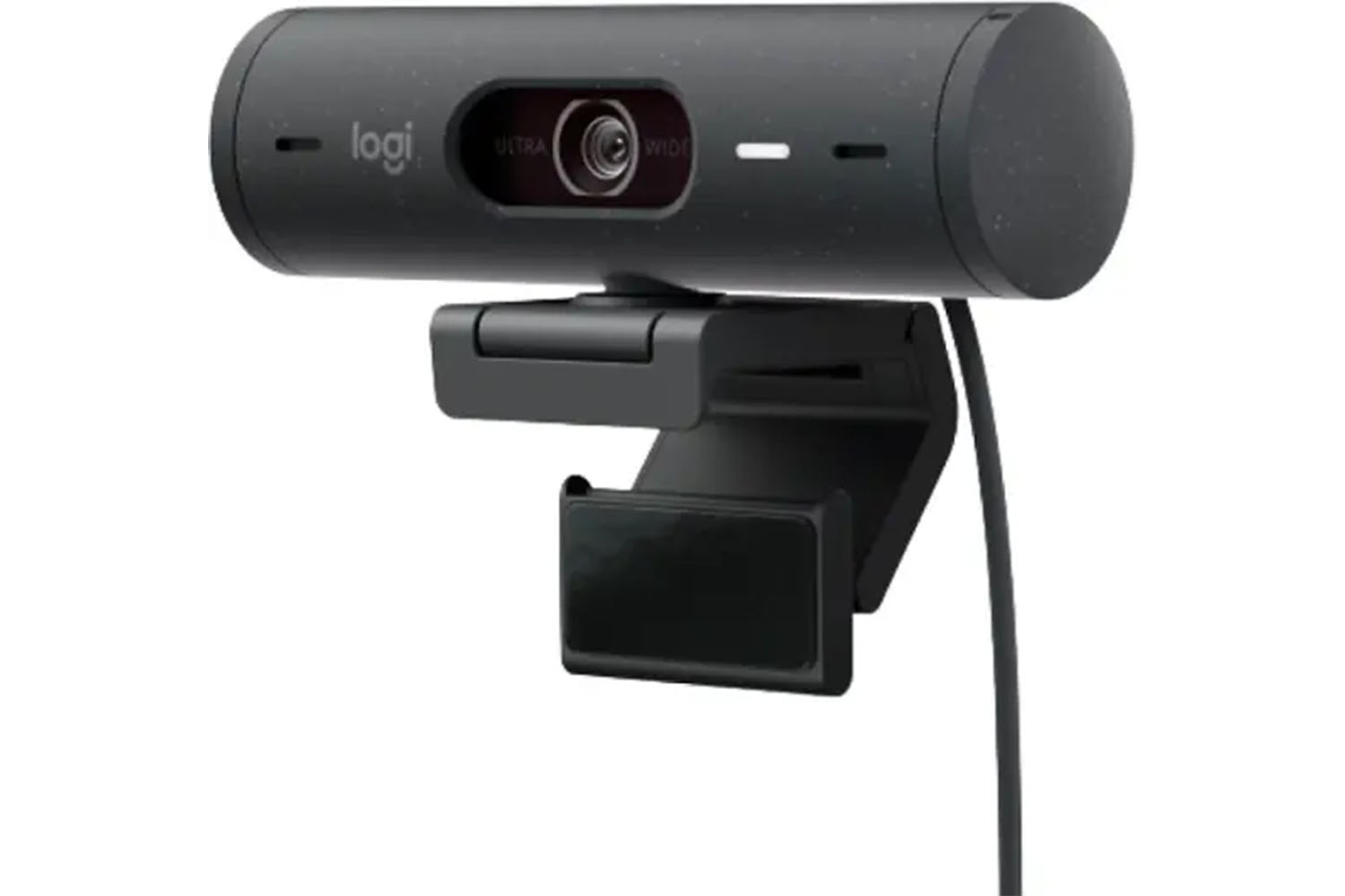 La webcam Logitech Brio 500 sur fond blanc.