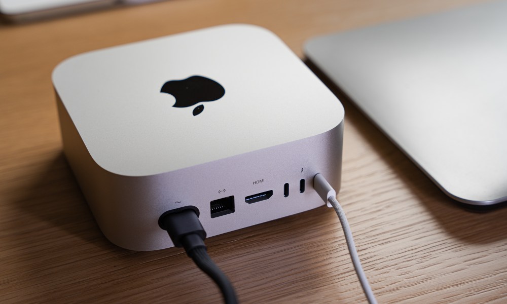 The ports on the back of the Mac mini M4 Pro.