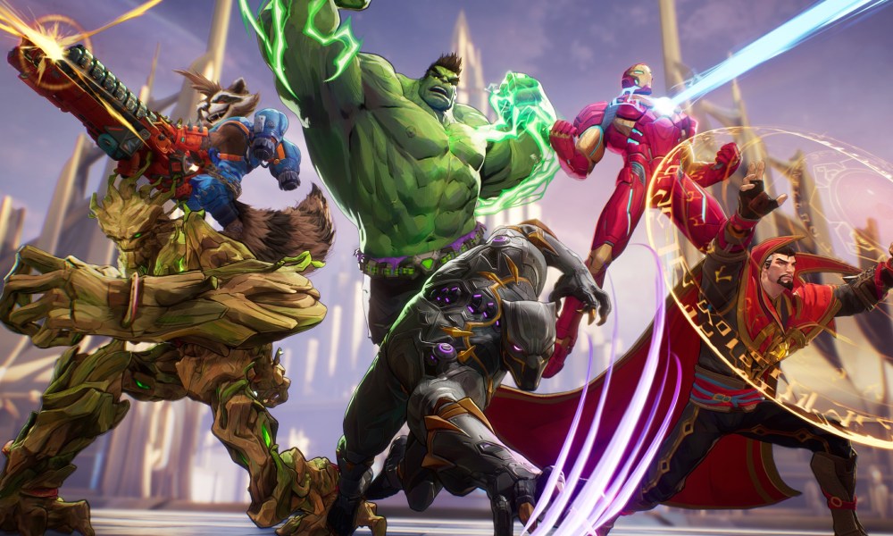 A team of heroes in Marvel Rivals.