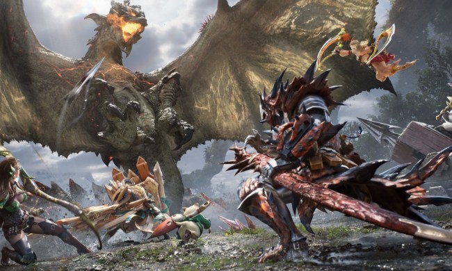 Key art for Monster Hunter Outlanders.