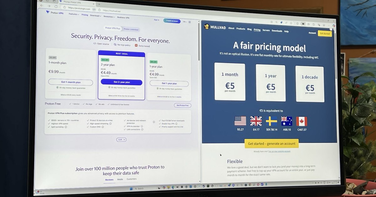 Proton VPN vs. Mullvad: Which is the best open-source VPN?