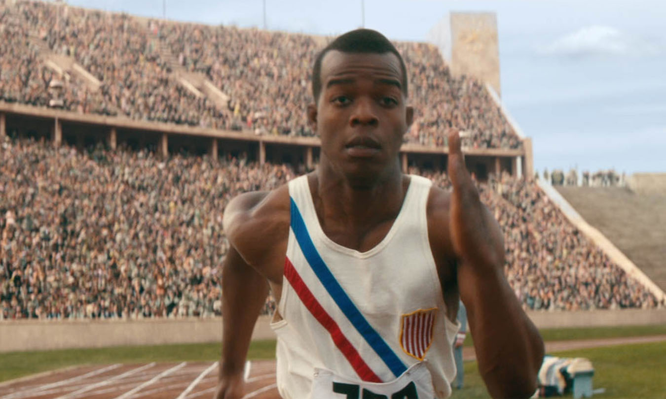 Stephan James runs as Jesse Owens in Race.