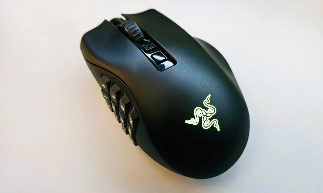 The Razer Naga V2 Pro gaming mouse on a white background.