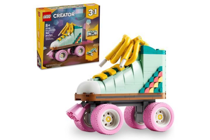 Conjunto de Lego de patins retrô