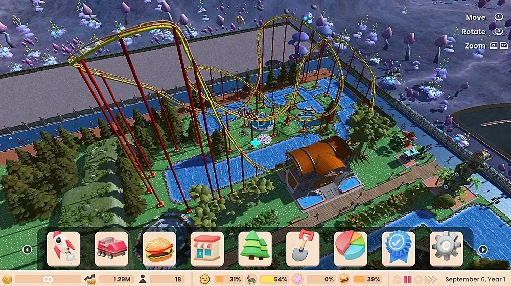 Rollercoaster Tycoon Adventures строит американские горки