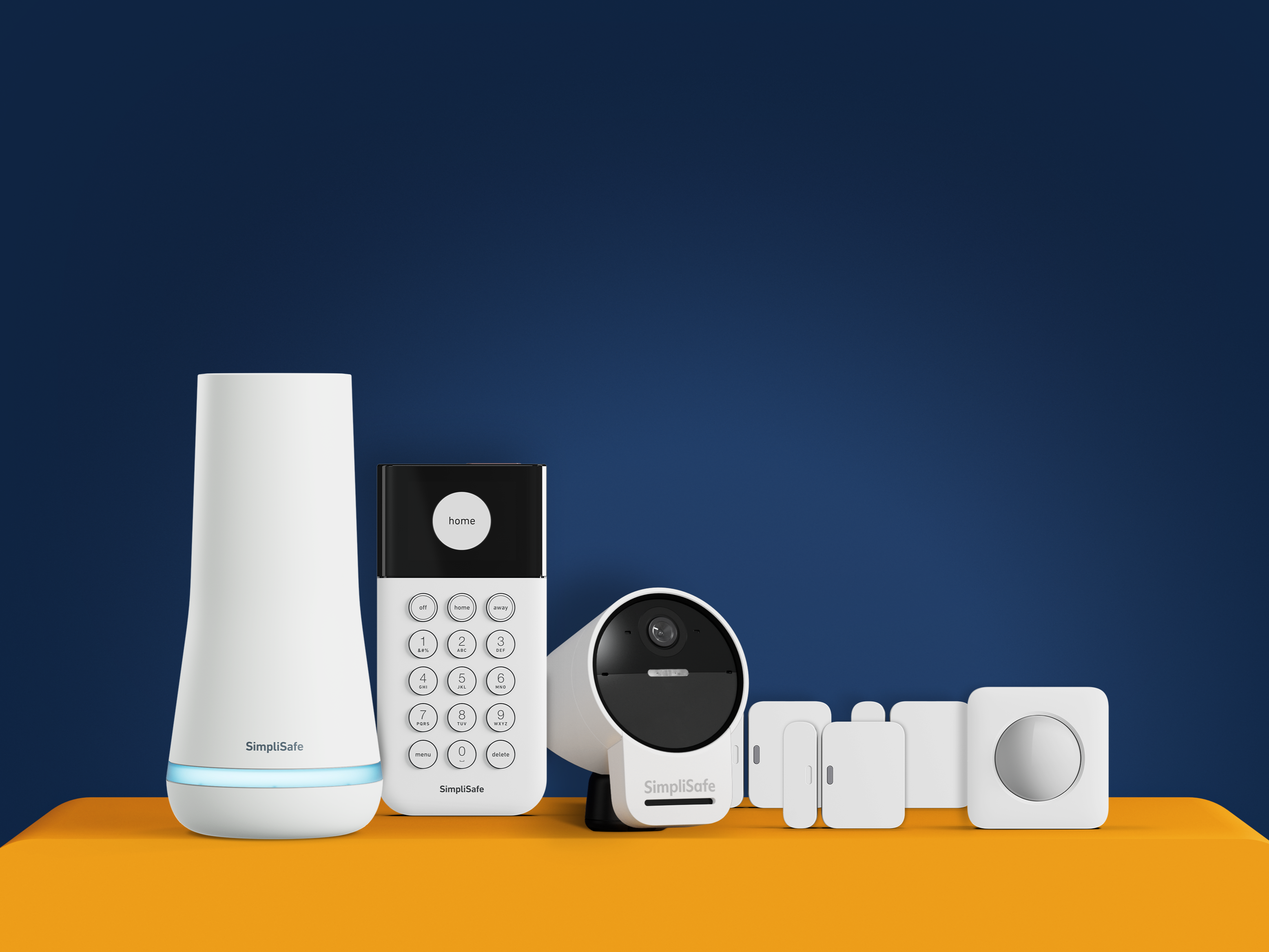 SimpliSafe The Lighthouse seven piece wireless home security system