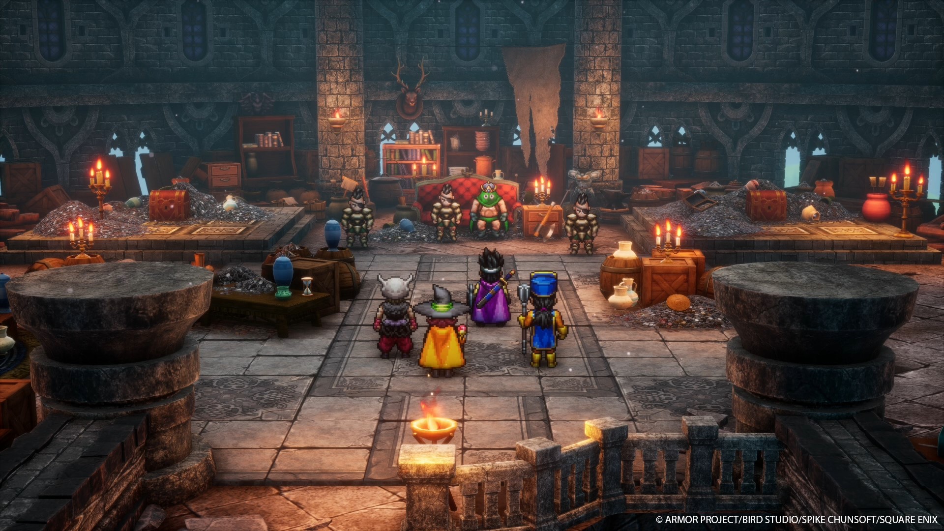 Uma conversa em Dragon Quest III HD-2D Remake.