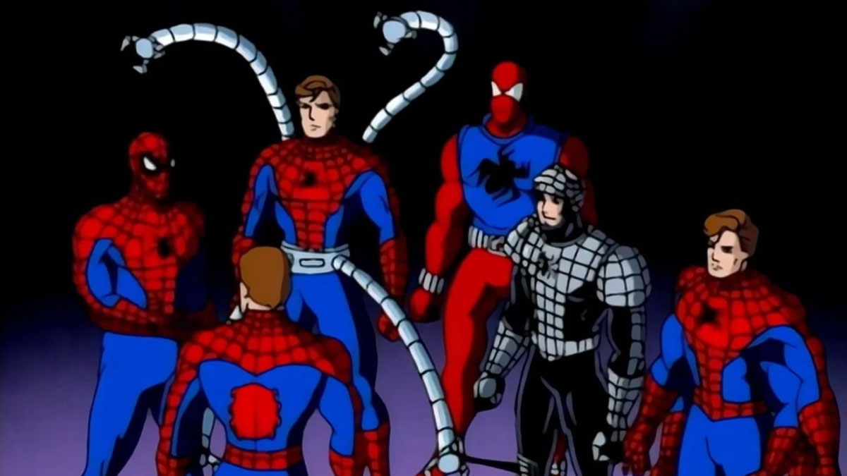 Múltiplas encarnações de Peter Parker em Homem-Aranha: A Série Animada.