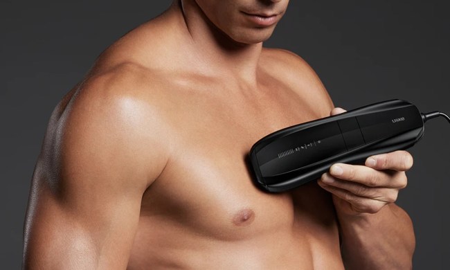 Ulike Air X being used to remove chest hair