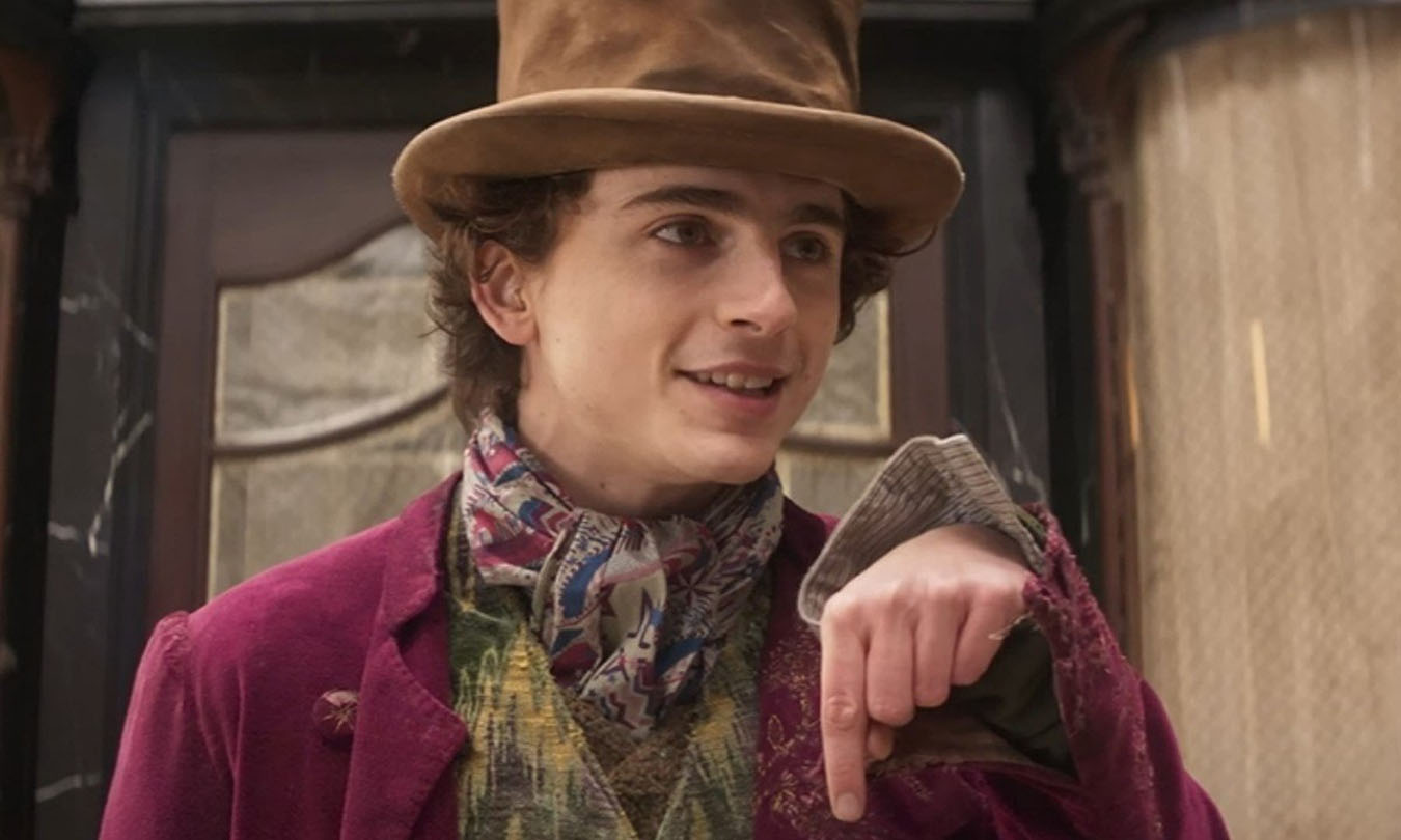 Timothée Chalamet en Wonka.