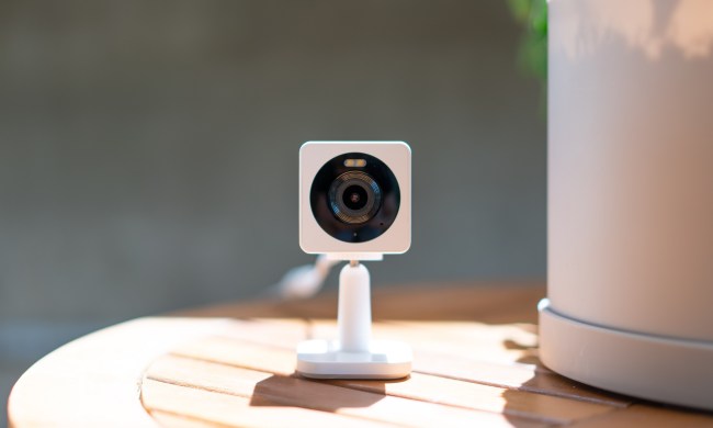 Wyze Cam OG on shelf used to watch over home -- Black Friday deals