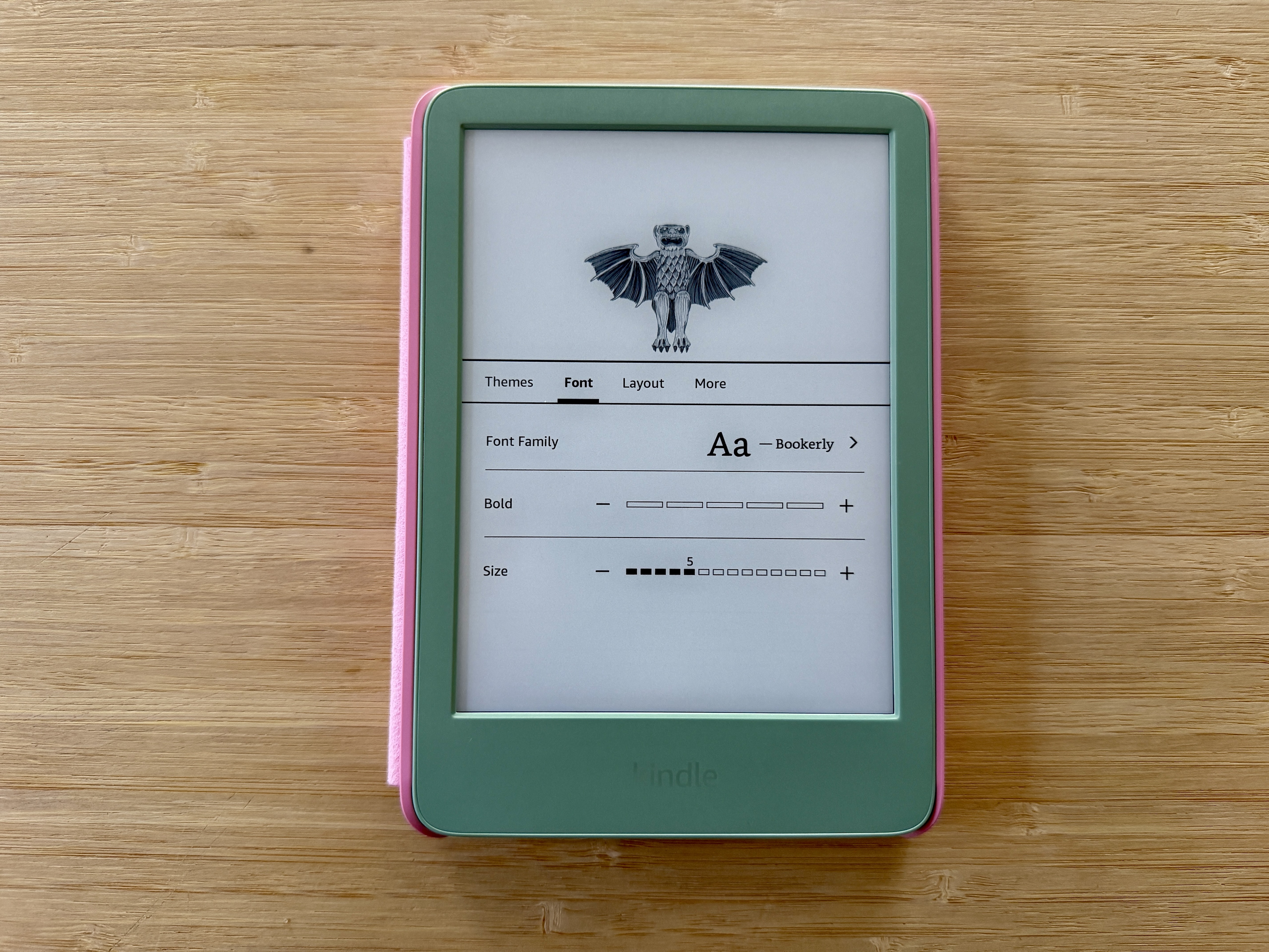 How to change the font size on a Kindle