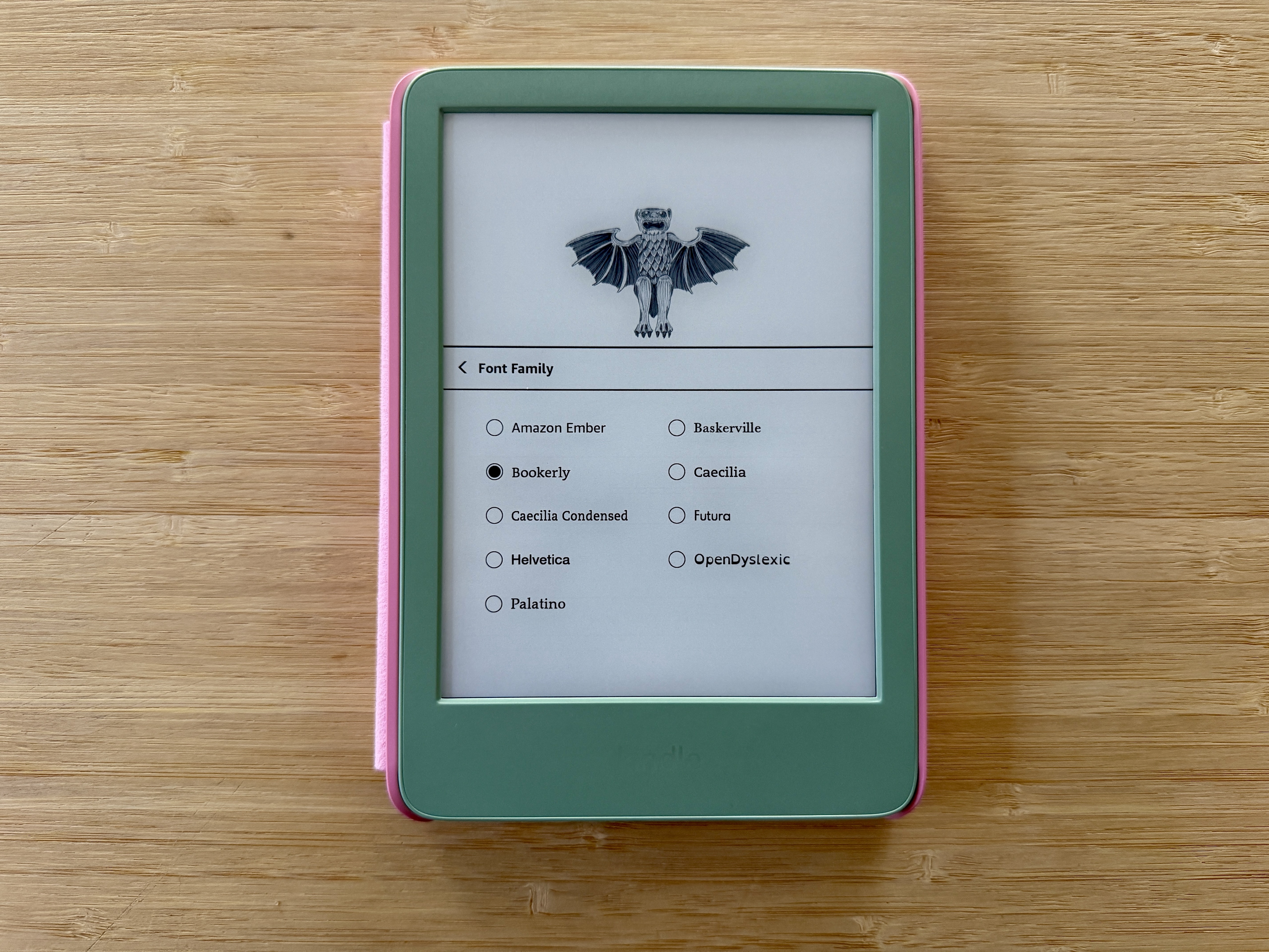 How to change the font size on a Kindle