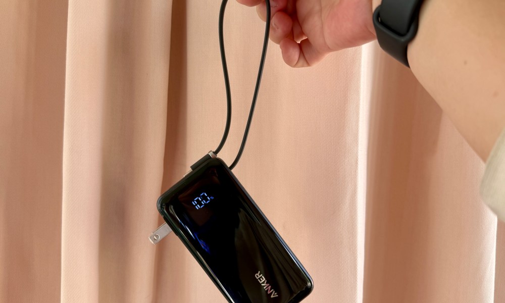 Anker Nano 3-in-1 10,000mAh portable power bank for iPhone.