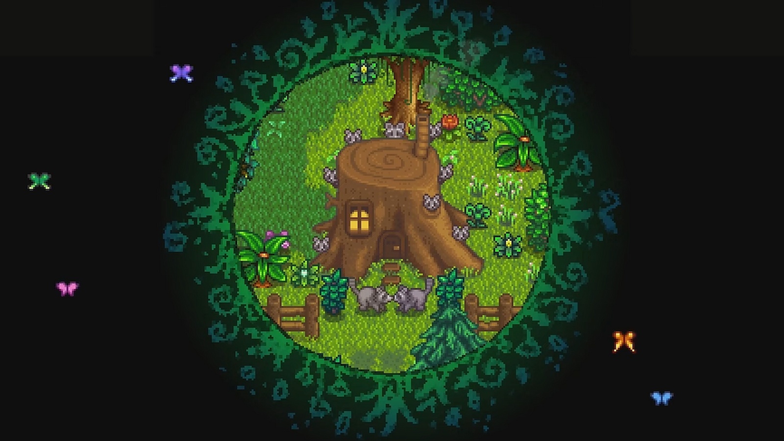 giant stump raccoon quests stardew valley