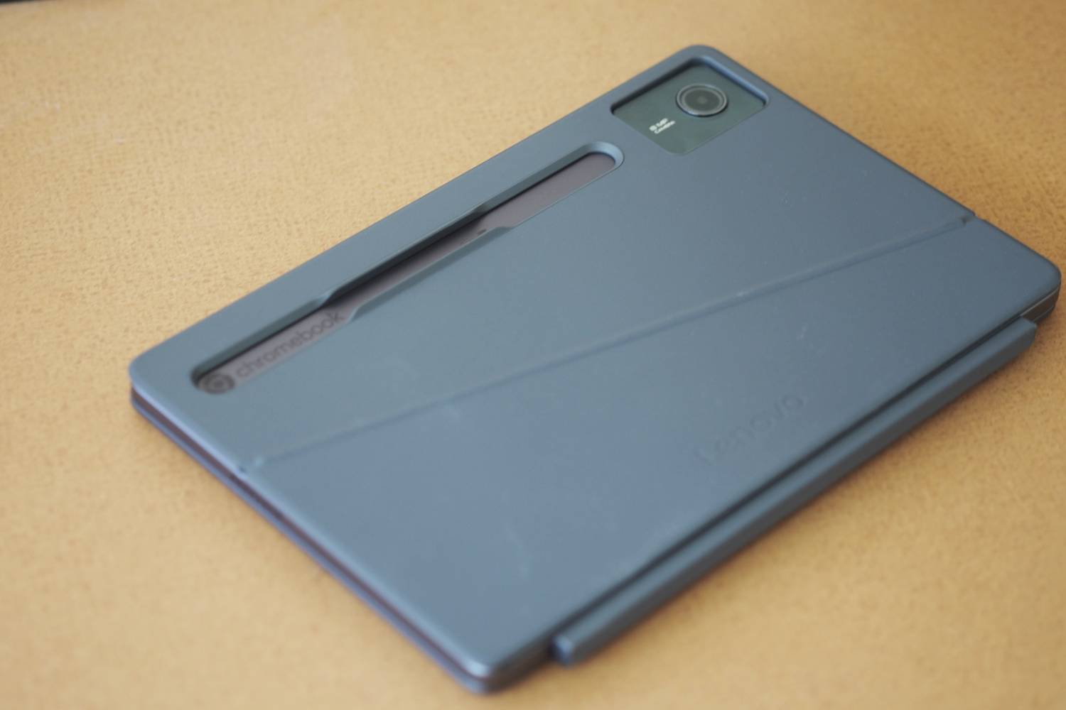 The back case of the Lenovo Chromebook Duet 11.