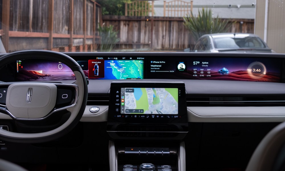 Infotainment system in the Lincoln Nautilus