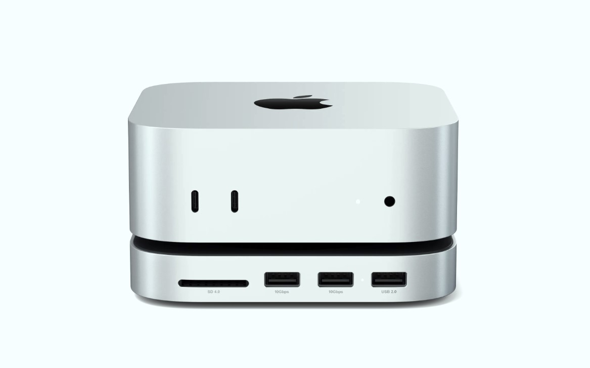 This gorgeous Mac mini hub exacerbates the power button placement problem