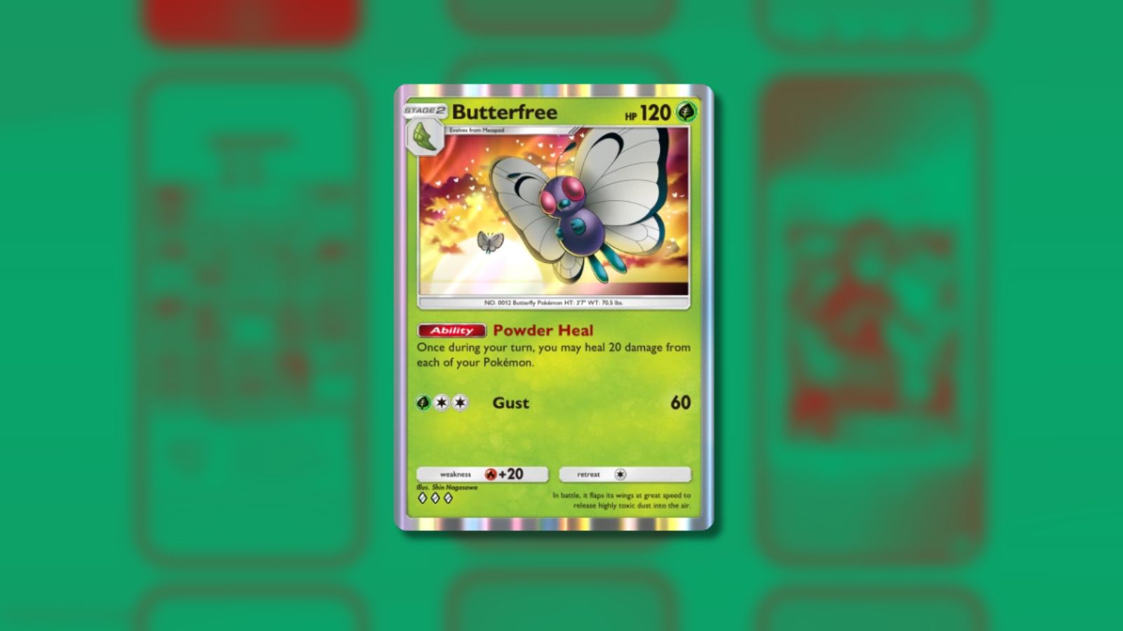 Butterless card in Pokémon TCG Pocket.