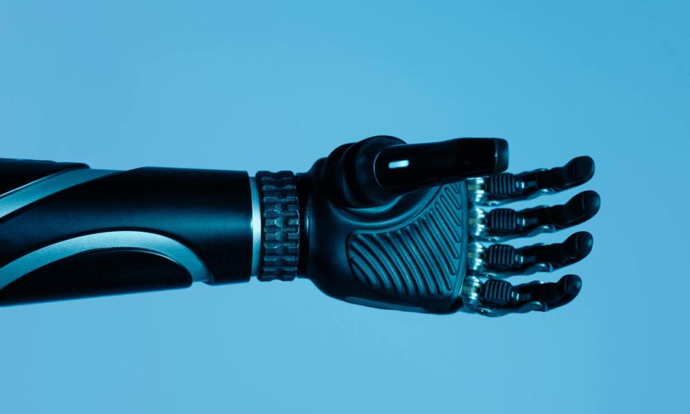 A robotic arm.