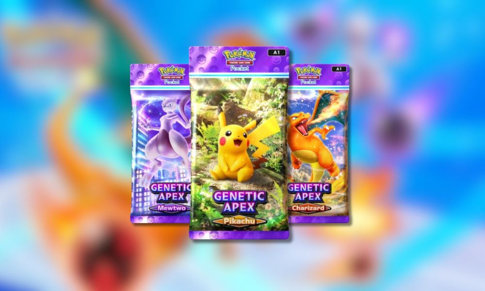 Genetic Apex booster packs in Pokémon TCG Pocket.