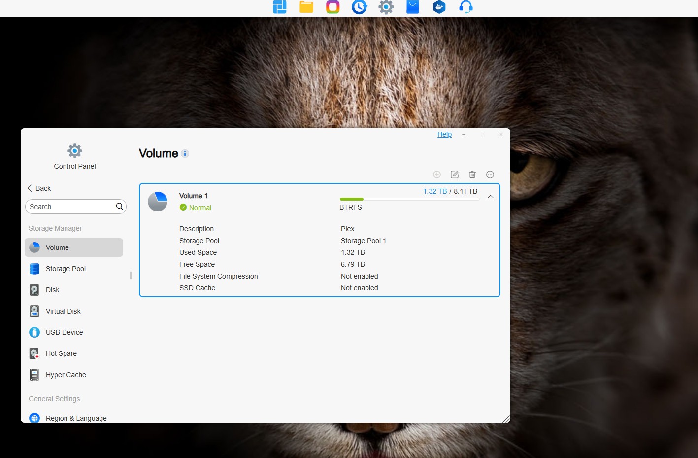 Volume creation tool inside TOS 6.0.