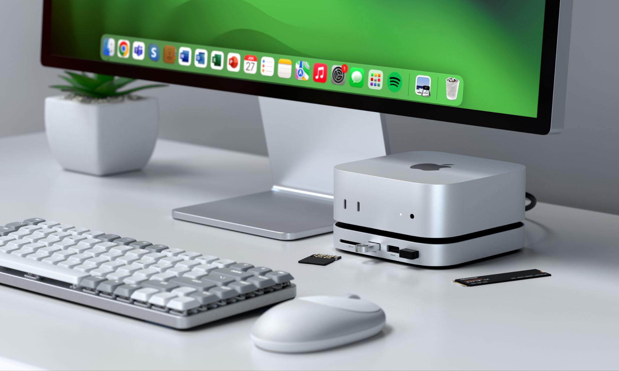 This gorgeous Mac mini hub exacerbates the power button placement problem