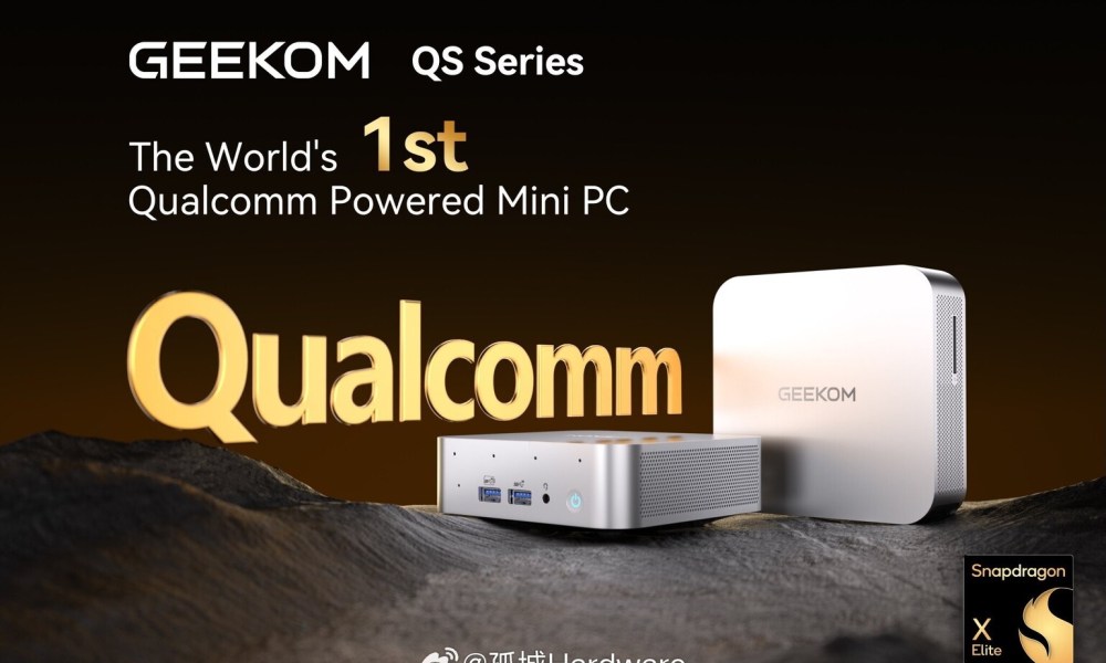 Geekom Snapdragon mini PC.