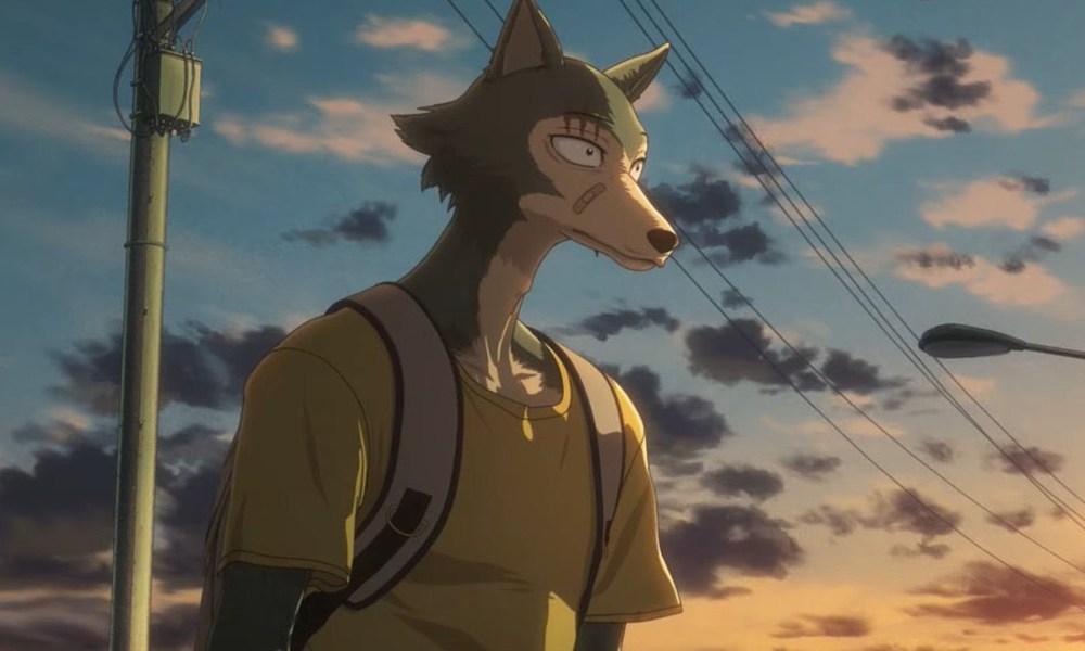 The anthropomorphic wolf Legoshi in Beastars.