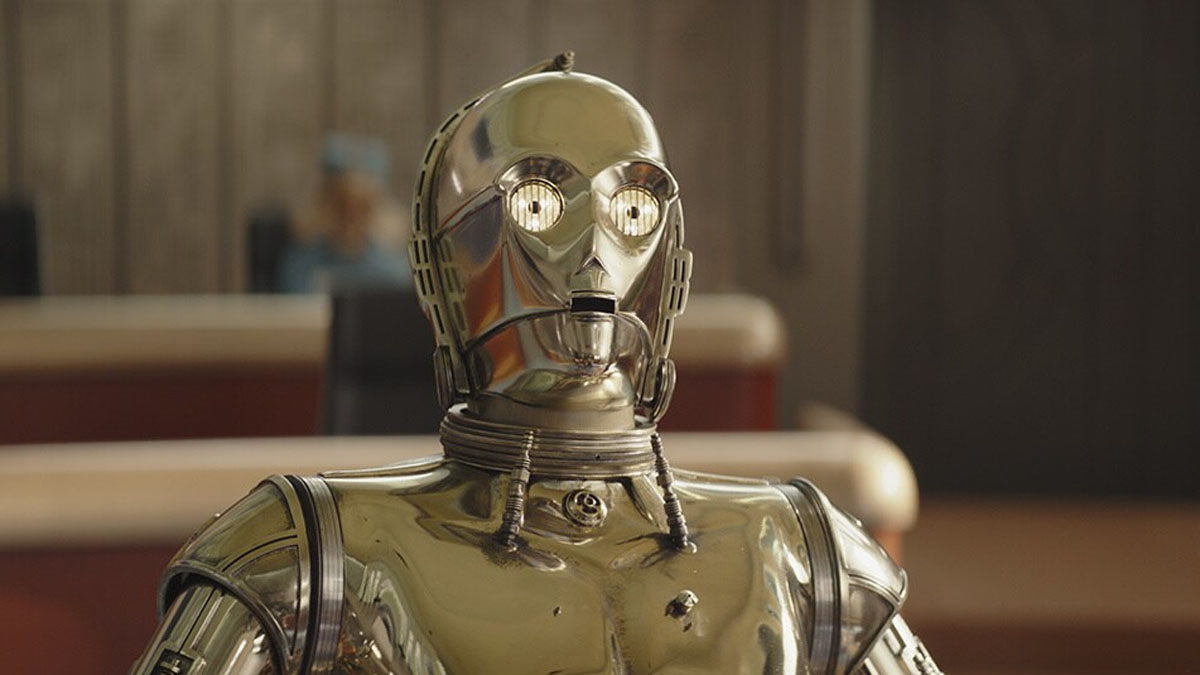 C-3PO sieht in der Star Wars-Fortsetzungstrilogie überrascht aus.