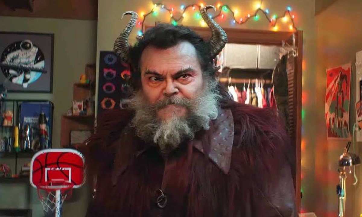 Jack Black as Satan Claus in Dear Santa.