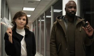 Katja Herbers and Mike Colter in Evil.