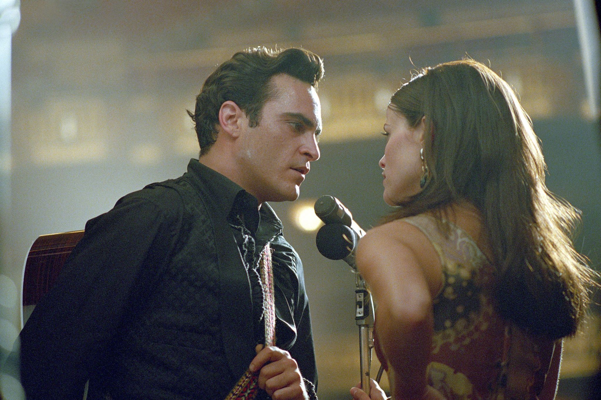 Joaquin Phoenix and Reese Witherspoon in Walk the Line.