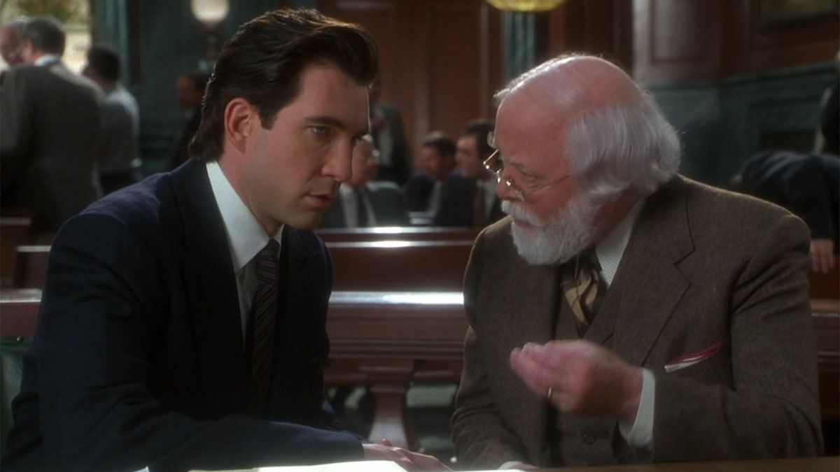 Dylan McDermott et Richard Attenborough dans Miracle sur la 34e rue.