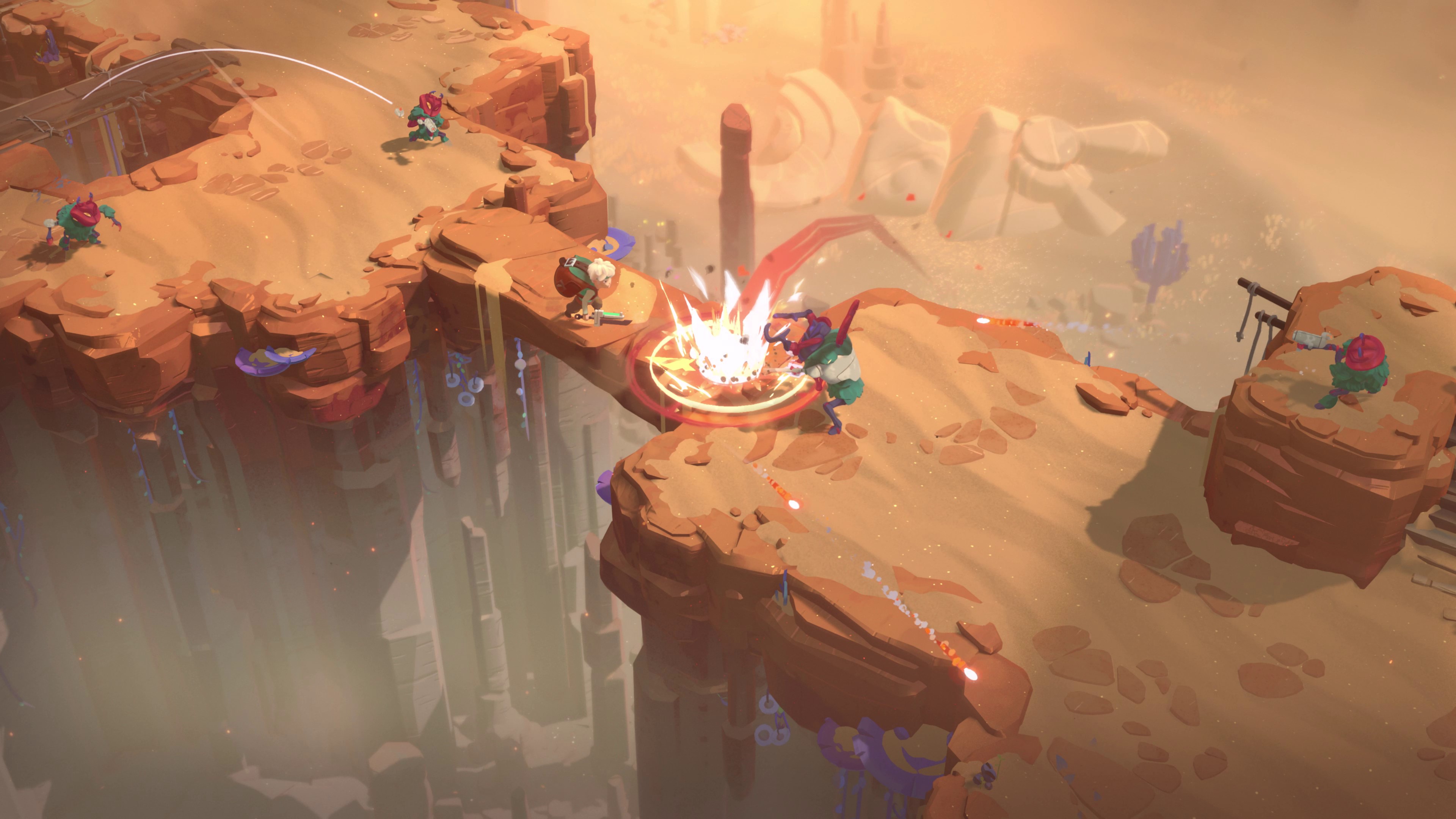 Combate em Moonlighter 2: The Endless Vault.