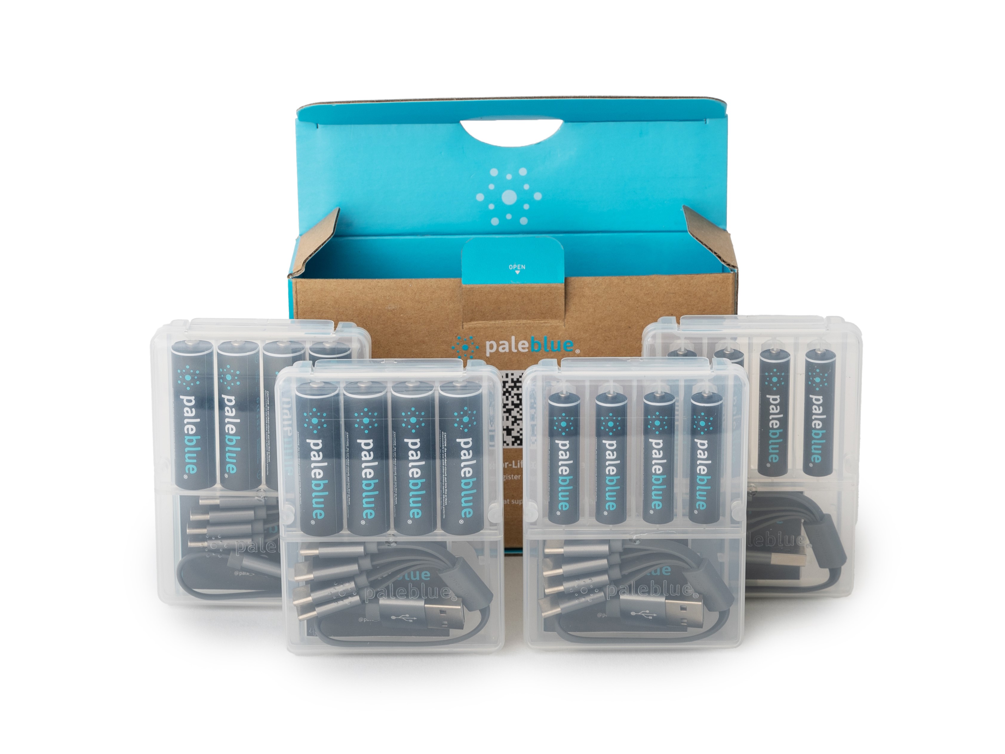 Paleblue AA or AAA Sustainability kit rechargeable batteries