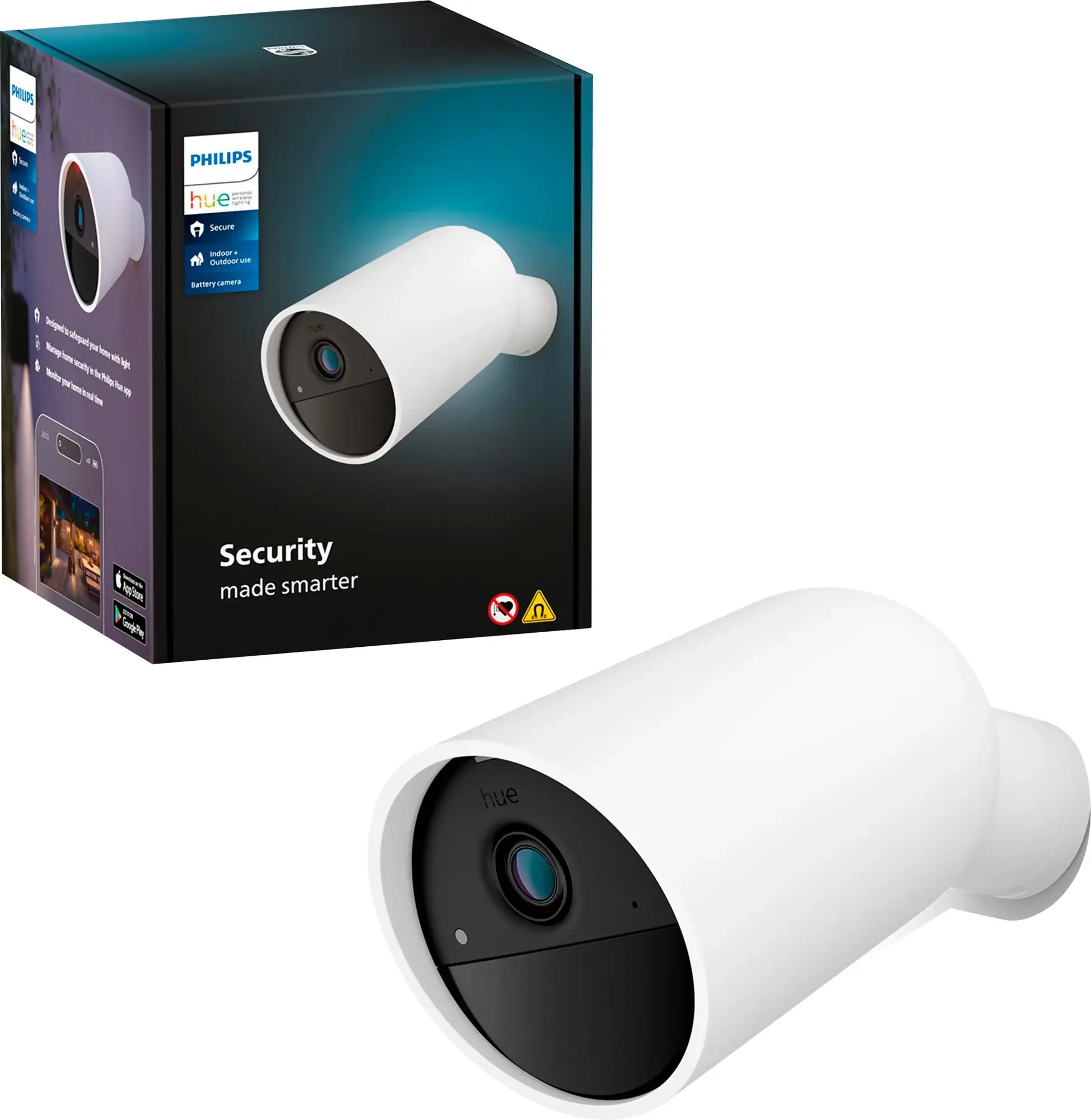 The Philips Hue battery powered security camera.