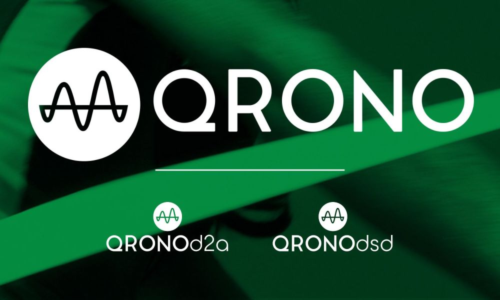 MQA Labs' Qrono dsd and d2a logos.