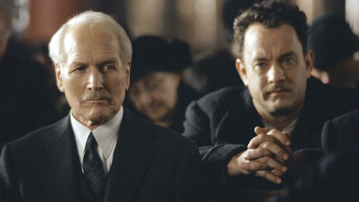 Paul Newman et Tom Hanks dans Road to Perdition.