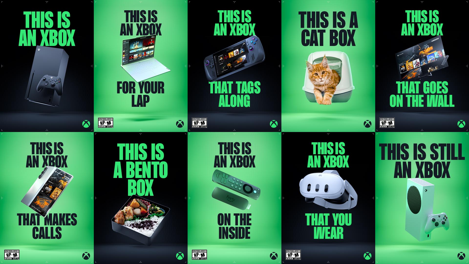 Eine Anzeige für die Kampagne „This is an Xbox“.