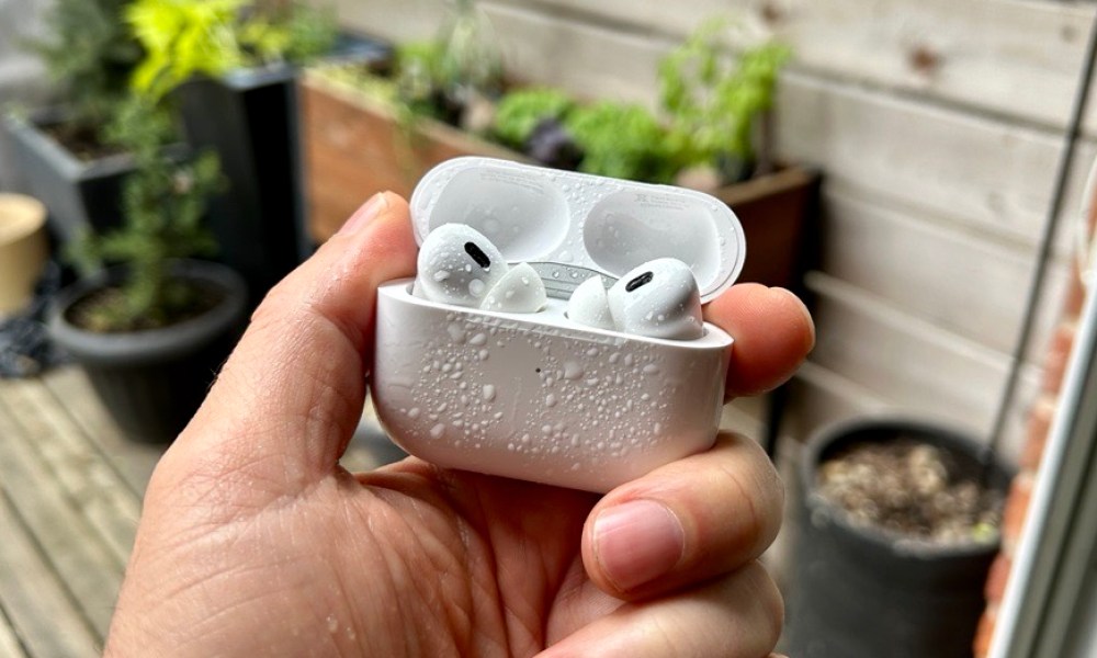 are airpods waterproof pro 2 water droplets